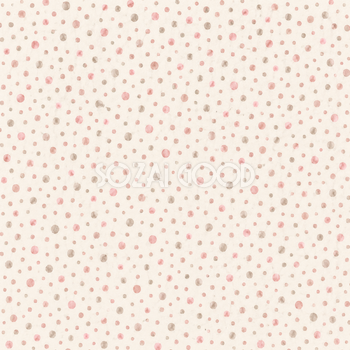 手描きの不揃いドット・くすみピンク｜無料背景イラスト素材 105417