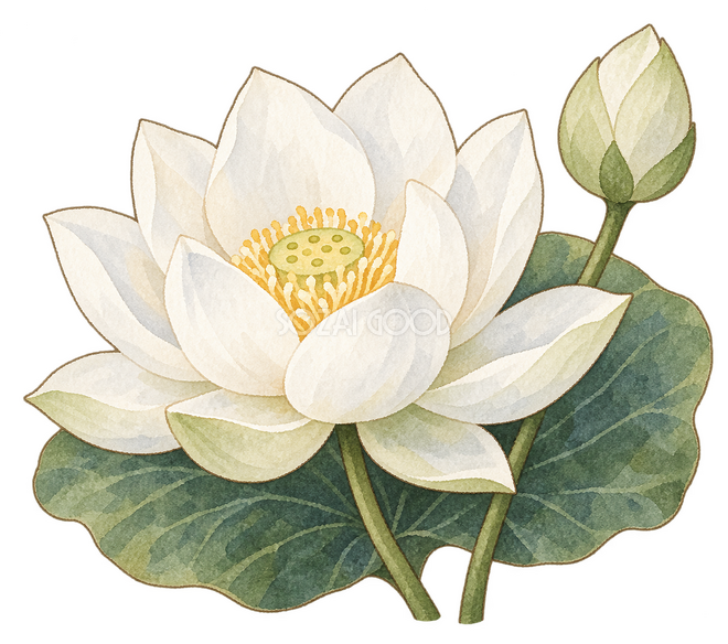 白い蓮の花 白い蓮の花