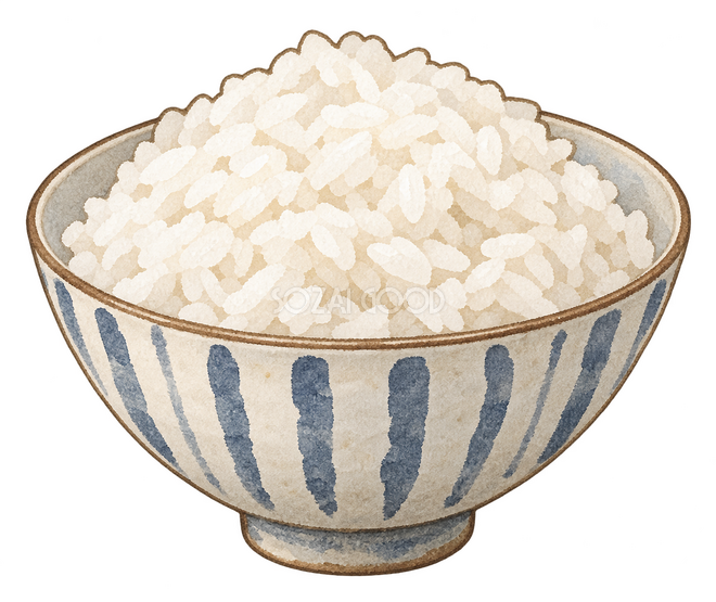 白米を盛った茶碗