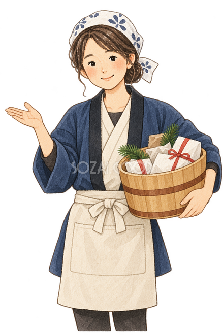 初商いの店主
