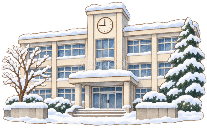 冬の校舎 冬の校舎