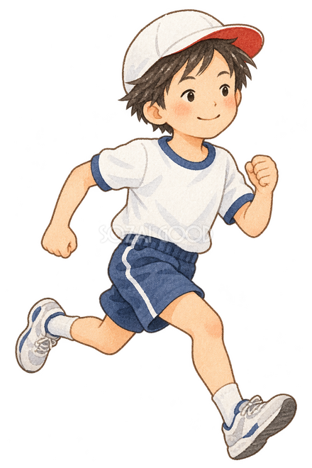 走る男の子 走る男の子