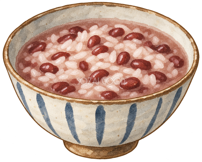小豆粥の茶碗 小豆粥の茶碗