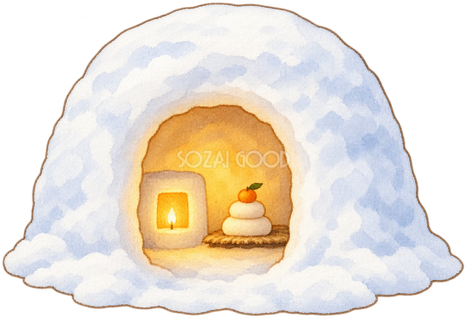 小正月のかまくら 小正月のかまくら