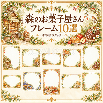 森のお菓子屋さんフレーム10選