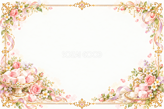 ピンクのマシュマロ枠