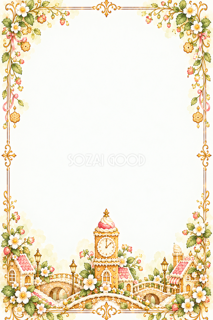 お菓子の時計塔枠