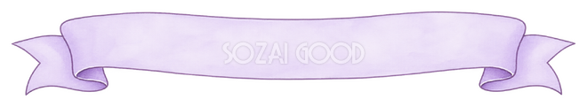 ラベンダーのリボンテロップのテロップ枠