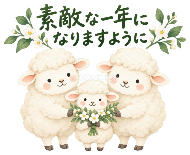 家族三匹で花束を届ける 家族三匹で花束を届ける