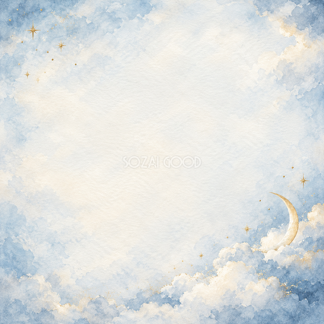 月明かりと白い雲の背景 月明かりと白い雲の背景