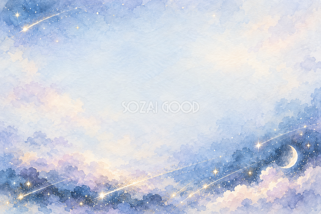 斜めに流れる星の光の背景 斜めに流れる星の光の背景
