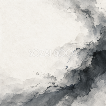 淡墨の大きな流れの背景｜かっこいい無料イラスト素材 108102