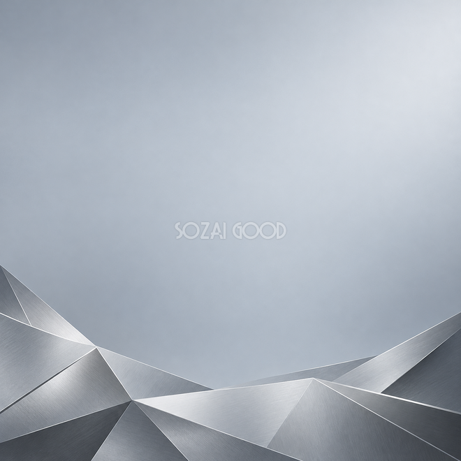 なめらかな銀の幾何学模様の背景