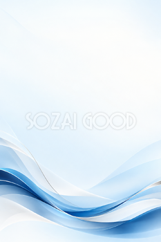 青と白の軽やかな流れの縦長背景｜かっこいい抽象柄の無料イラスト素材 108175