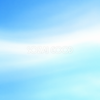 青空の青と白・左右に溶け合う色のグラデーション背景｜正方形・無料イラスト素材 108754