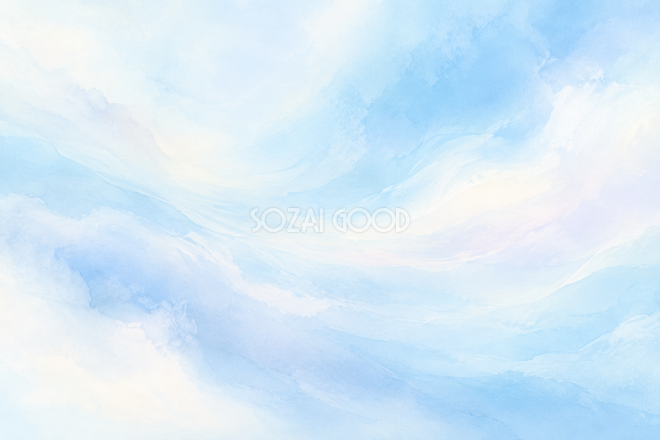 空色と白のやわらかな光・横に色が流れる 空色と白のやわらかな光・横に色が流れる
