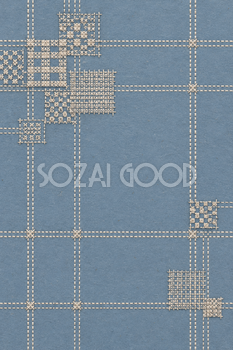 紙刺繍の小さな格子｜チェック柄背景の無料イラスト素材 109394