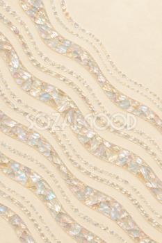 貝のかけらの波打つストライプ｜ストライプ背景の無料イラスト素材 109425