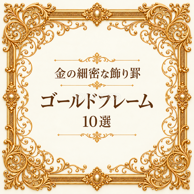 金の細密な飾り罫フレーム10選