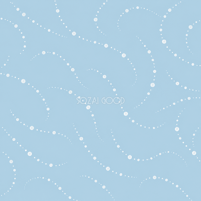 雪の丸の流れる水玉