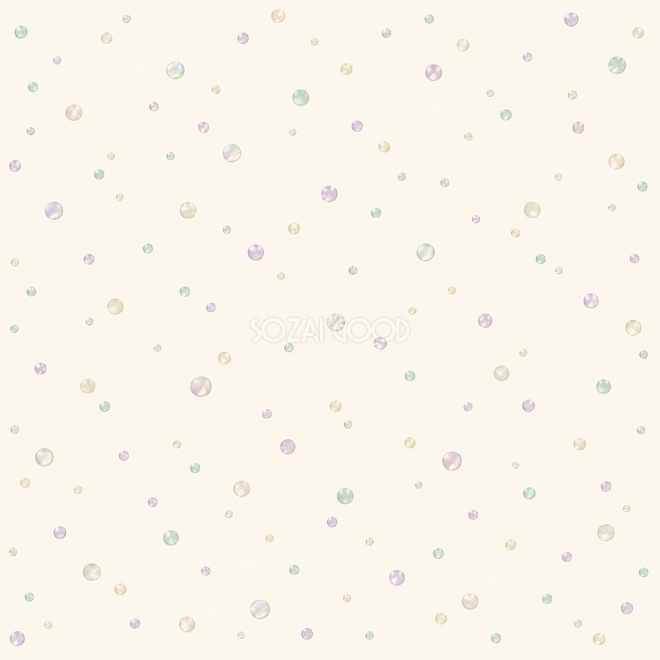 貝の丸片の余白の水玉 貝の丸片の余白の水玉