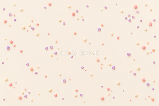 砂糖菓子の丸の余白の水玉