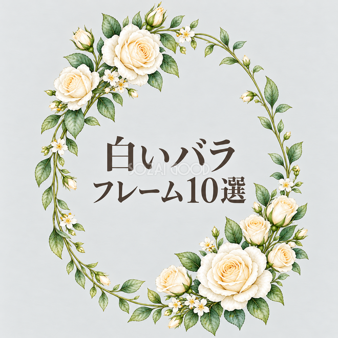 白いバラフレーム10選
