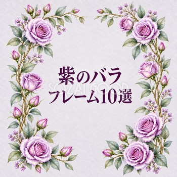 紫のバラフレーム10選