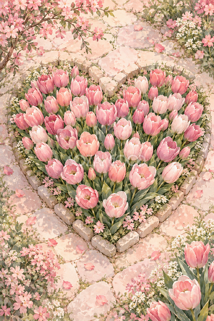 ハートの花壇 ハートの花壇