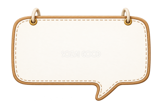 カレンダー紙の吹き出し カレンダー紙の吹き出し