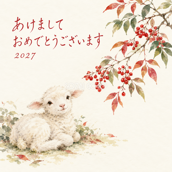 南天の赤い実