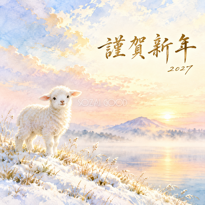湖畔の朝霧
