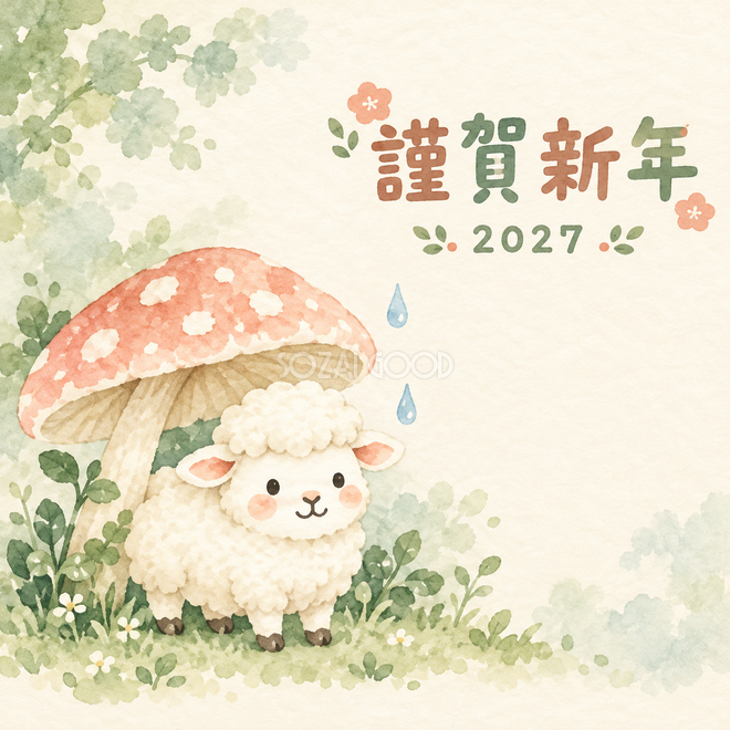きのこの雨やどり