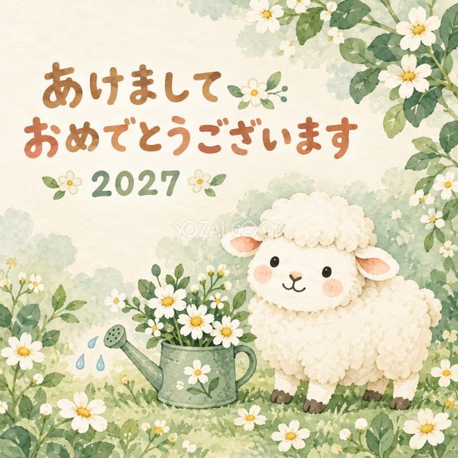 お花のじょうろ