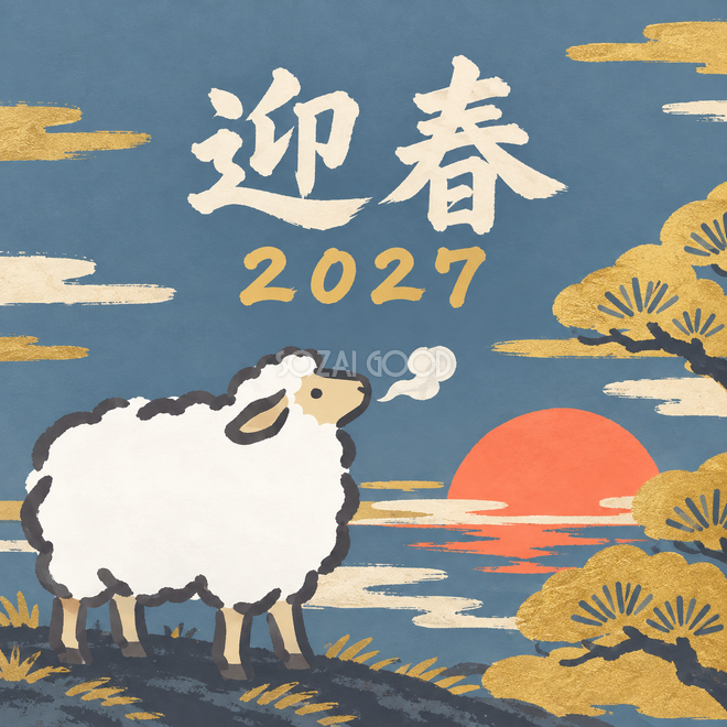 白い息と朝の羊 白い息と朝の羊
