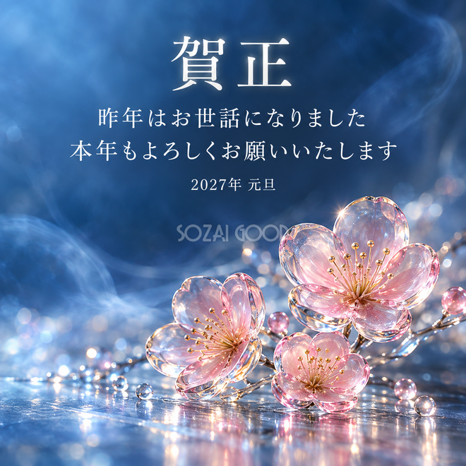 硝子の梅 硝子の梅
