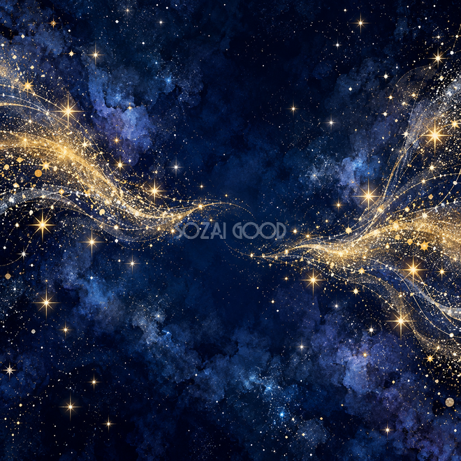 左右から広がる星の波 左右から広がる星の波
