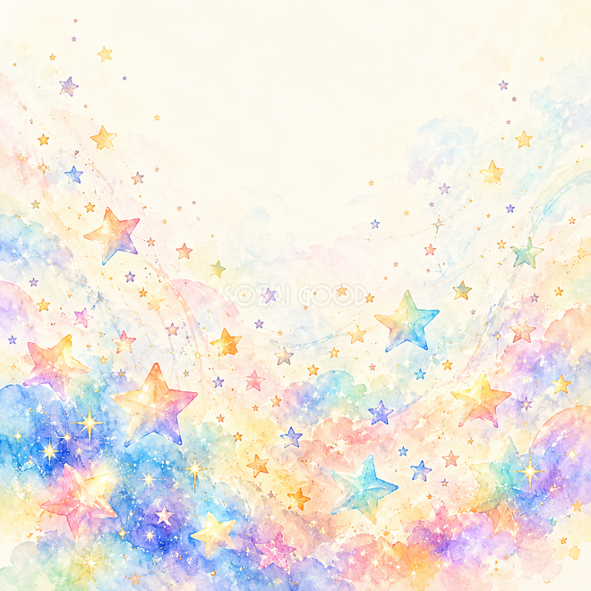虹色ににじむ星明かり 虹色ににじむ星明かり