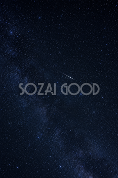 夜空を横切る一筋の流星｜星空の背景の無料イラスト素材 111281