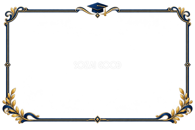 小さな卒業帽と賞状枠 小さな卒業帽と賞状枠