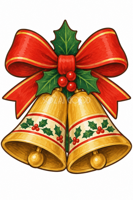 大きなクリスマスベルの壁面飾り 大きなクリスマスベルの壁面飾り