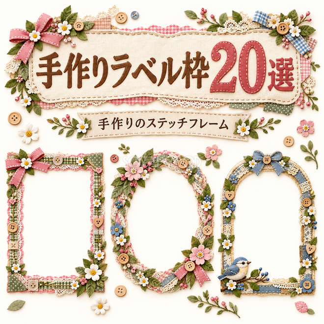 手作りラベル枠20選 手作りラベル枠20選