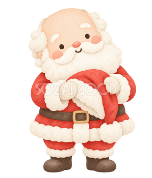 帽子を取ってあいさつするサンタ｜クリスマスの無料イラスト素材 112445