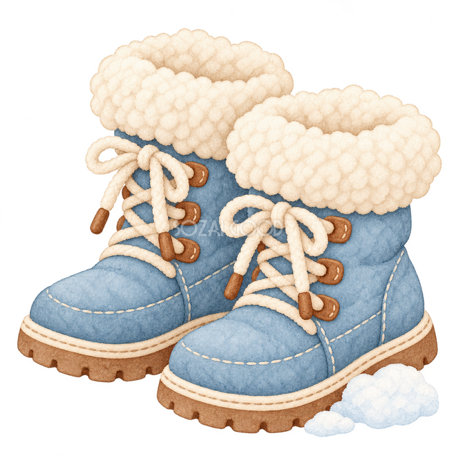雪の長靴の挿絵 雪の長靴の挿絵