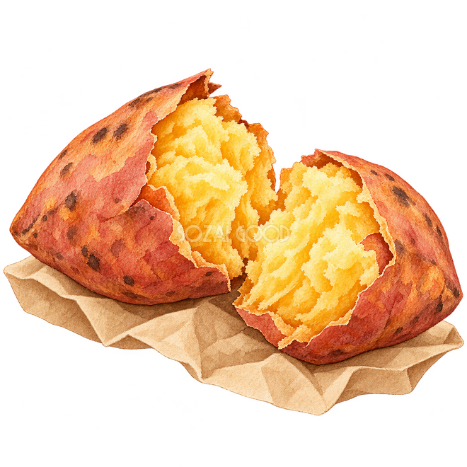 焼き芋の挿絵 焼き芋の挿絵