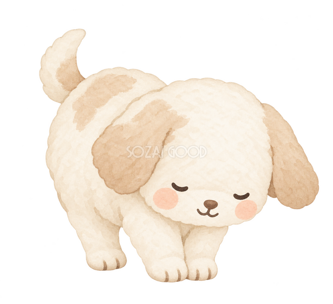お辞儀する犬 お辞儀する犬