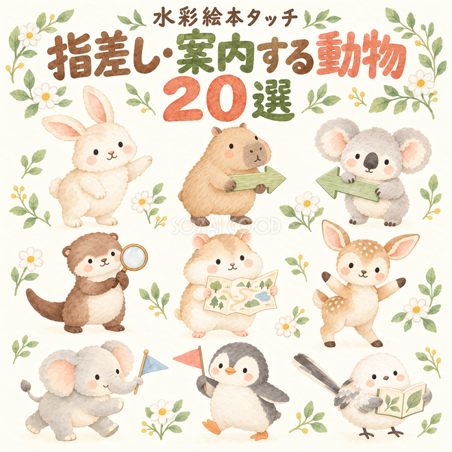 指差し・案内する動物20選 指差し・案内する動物20選