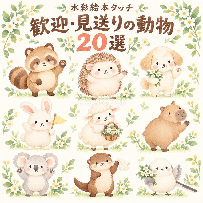 歓迎・見送りの動物20選