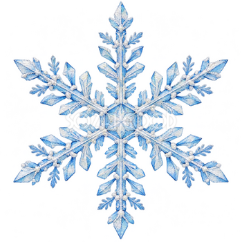 細かな霜の雪の結晶｜冬の飾りパーツの無料イラスト素材 112769