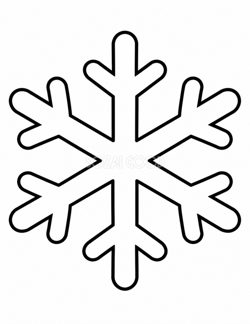 雪の結晶の塗り絵 雪の結晶の塗り絵